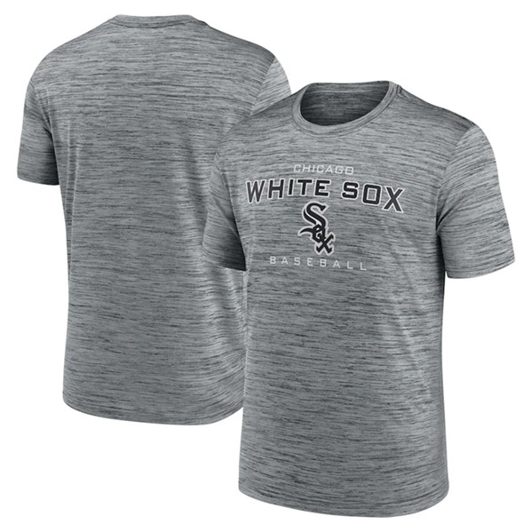 Men's Chicago White Sox Gray Velocity Practice Performance T-Shirt